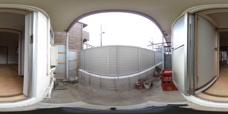 パノラマ画像バルコニー