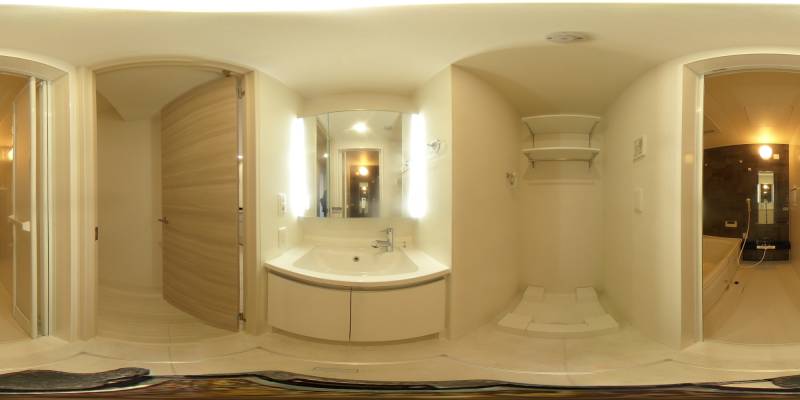 パノラマ画像洗面所