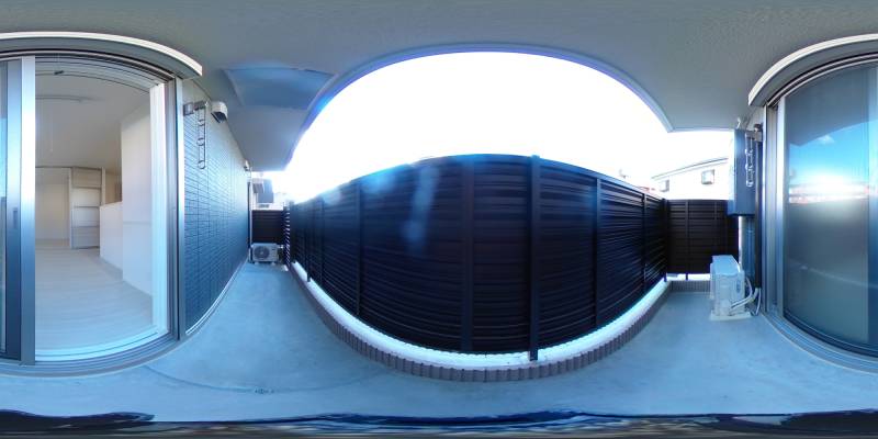 パノラマ画像バルコニー