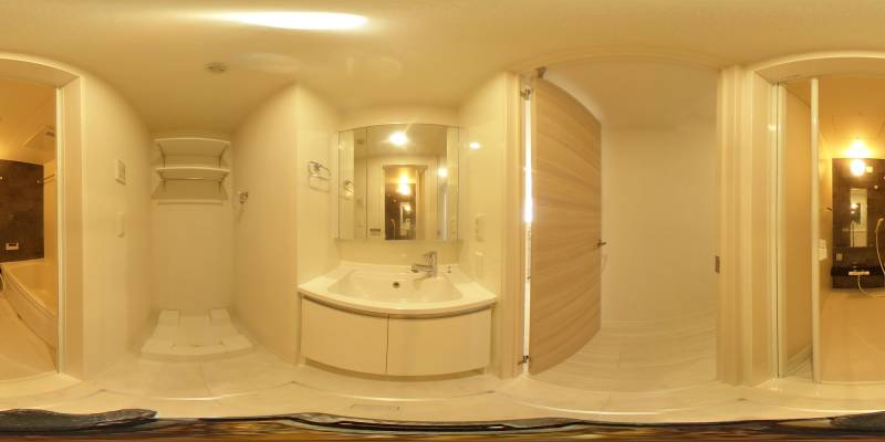 パノラマ画像洗面所