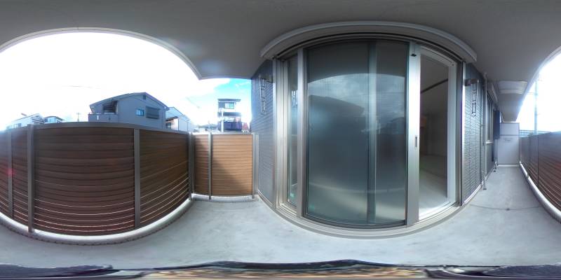 パノラマ画像バルコニー