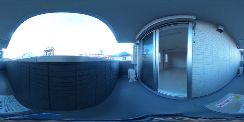 パノラマ画像バルコニー