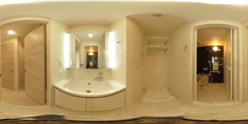 パノラマ画像洗面所