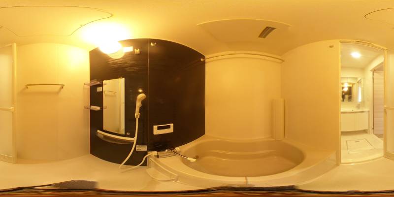 パノラマ画像バスルーム