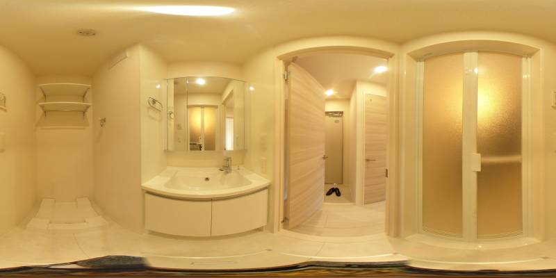 パノラマ画像洗面所