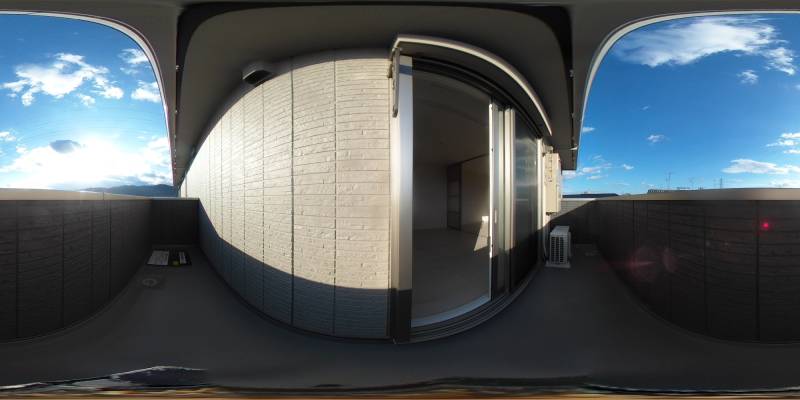 パノラマ画像バルコニー