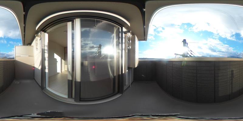 パノラマ画像バルコニー