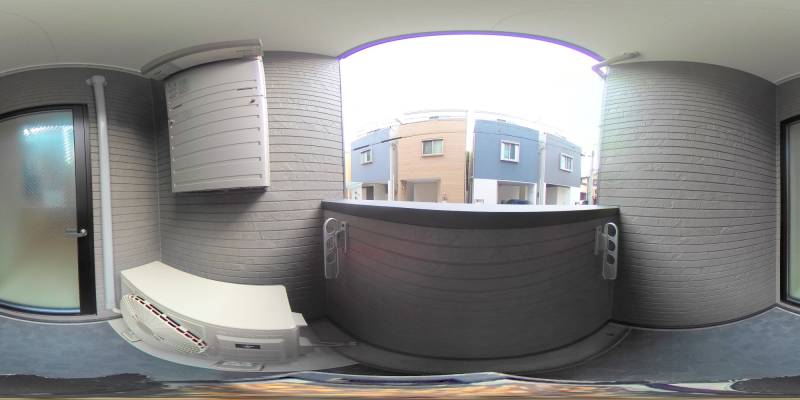 パノラマ画像バルコニー