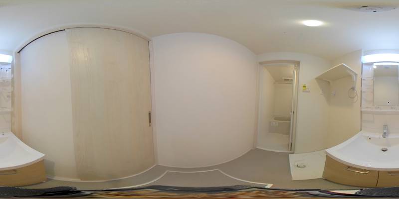 パノラマ画像洗面所