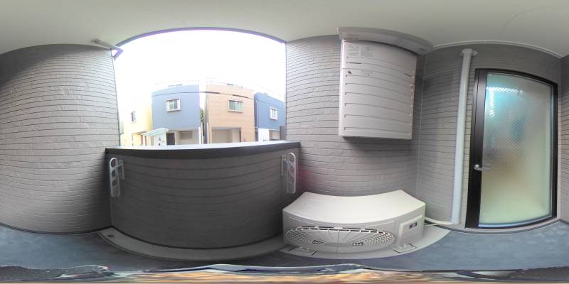 パノラマ画像バルコニー