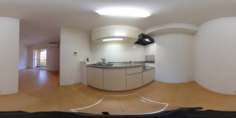 パノラマ画像キッチン