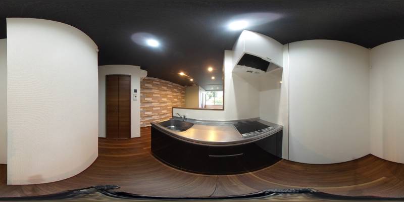 パノラマ画像キッチン