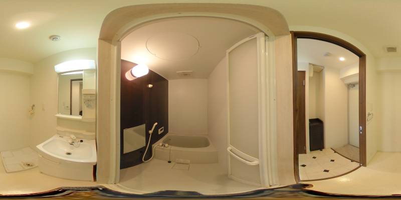 パノラマ画像バスルーム