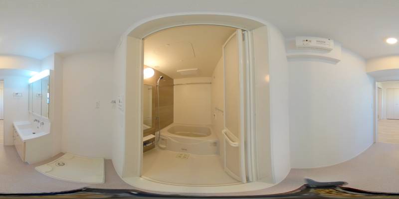 パノラマ画像バスルーム