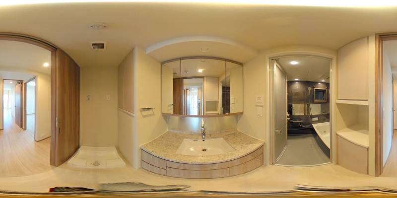 パノラマ画像洗面所