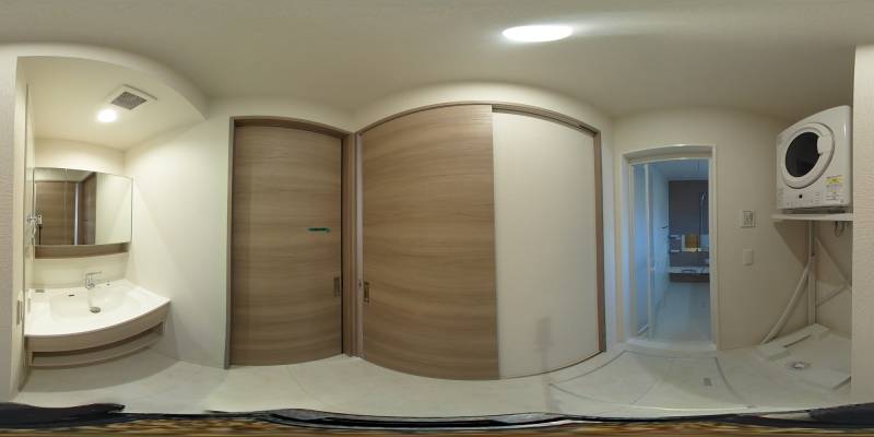 パノラマ画像洗面所