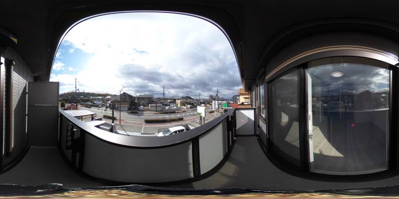 パノラマ画像バルコニー