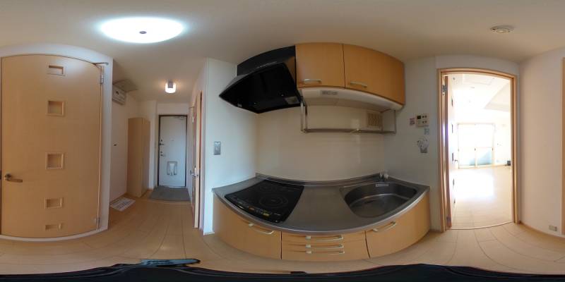 パノラマ画像キッチン