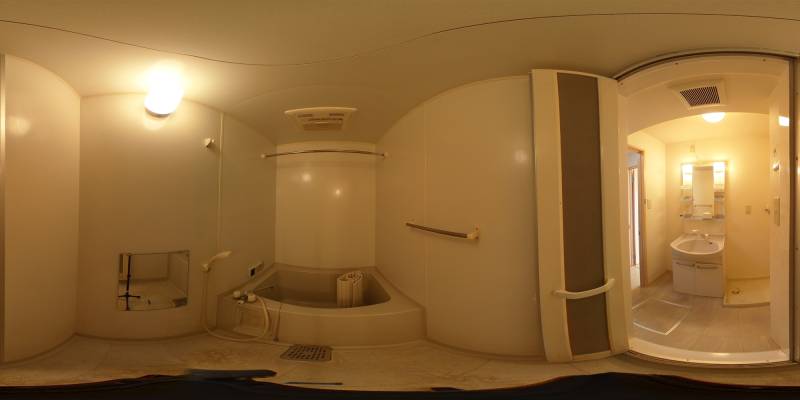パノラマ画像バスルーム