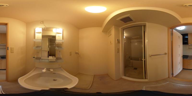 パノラマ画像洗面所