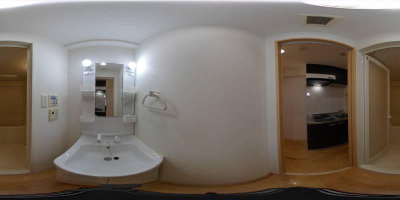 パノラマ画像洗面所