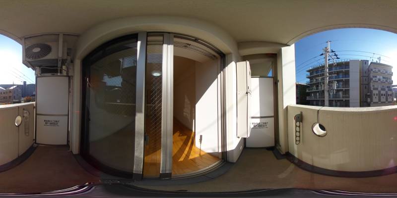 パノラマ画像バルコニー