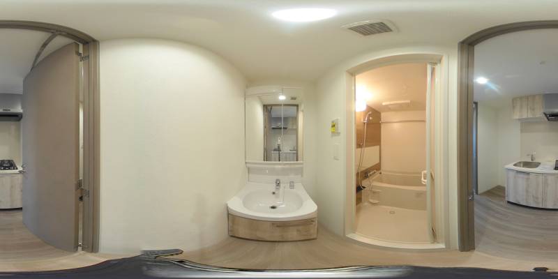 パノラマ画像洗面所