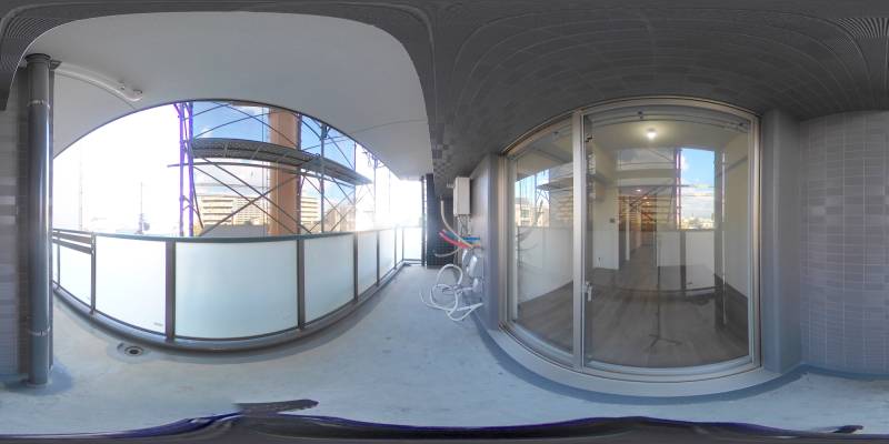 パノラマ画像バルコニー