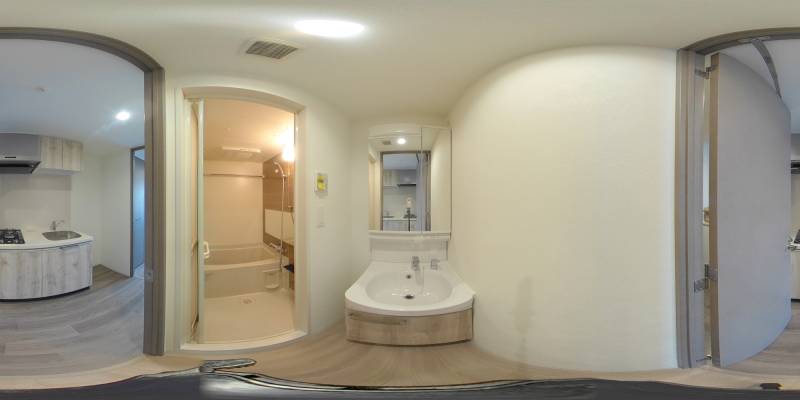 パノラマ画像洗面所