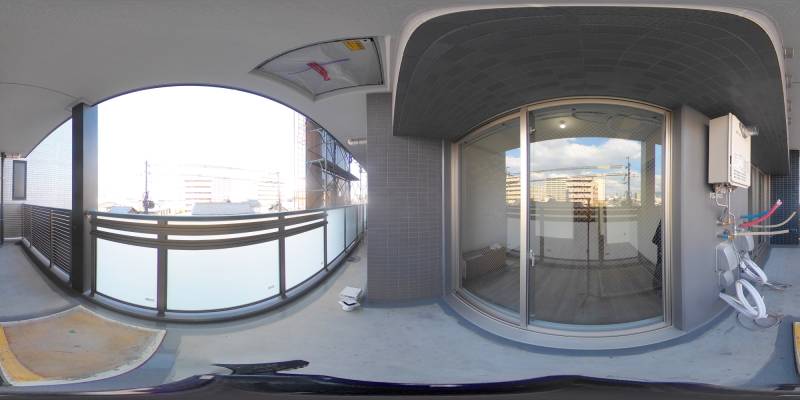 パノラマ画像バルコニー