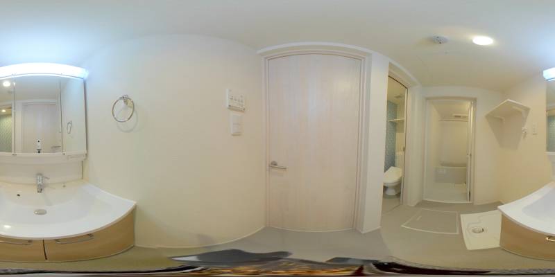 パノラマ画像洗面所