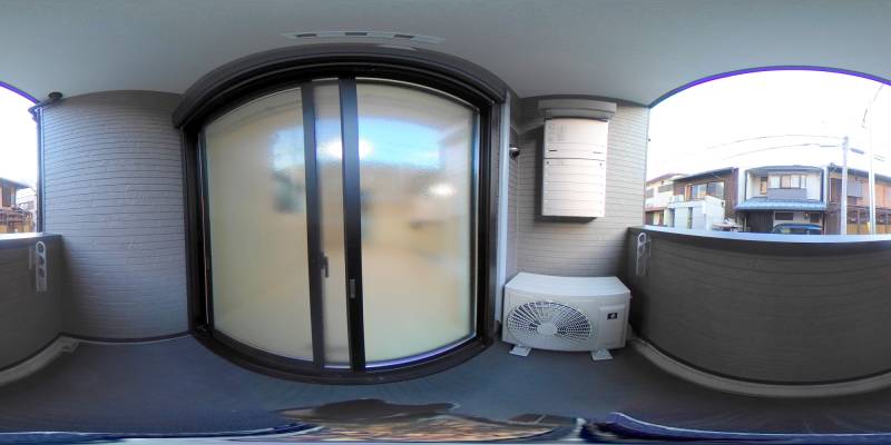 パノラマ画像バルコニー