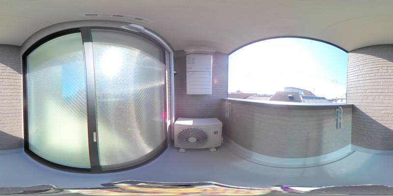 パノラマ画像バルコニー