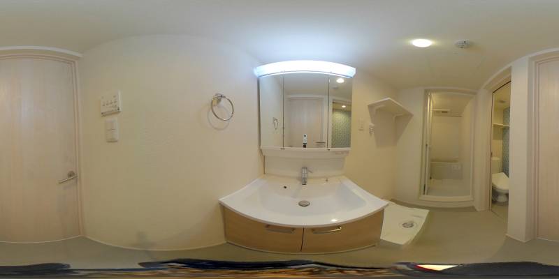 パノラマ画像洗面所