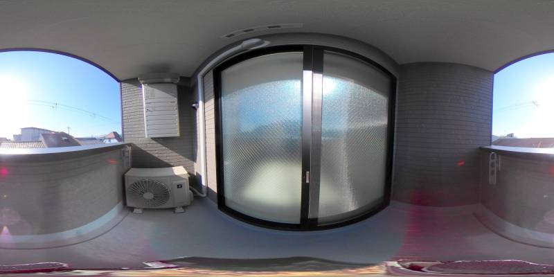 パノラマ画像バルコニー