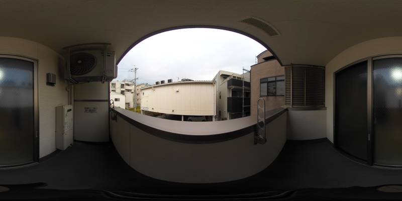 パノラマ画像バルコニー