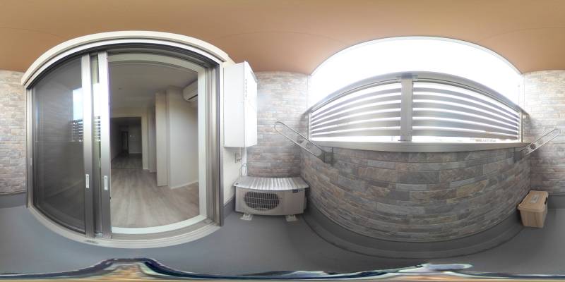 パノラマ画像バルコニー