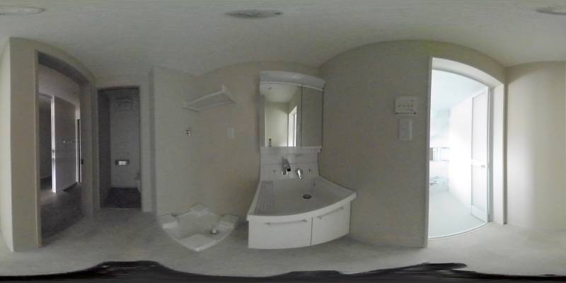 パノラマ画像洗面所