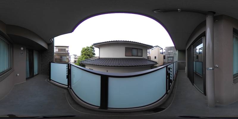 パノラマ画像バルコニー