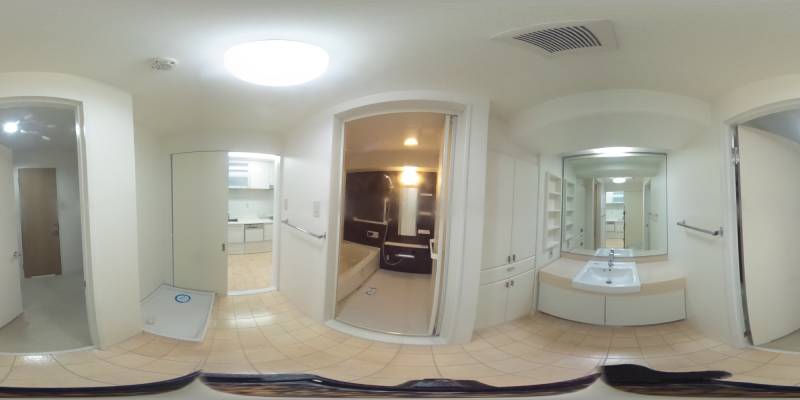 パノラマ画像洗面所