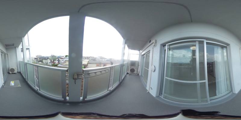 パノラマ画像バルコニー