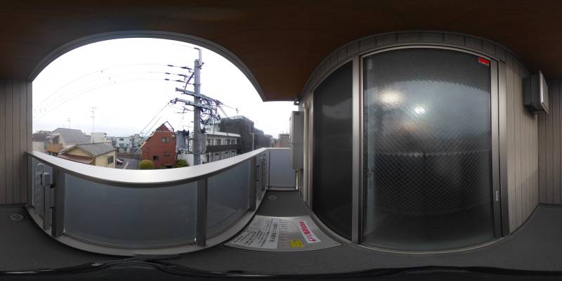 パノラマ画像バルコニー