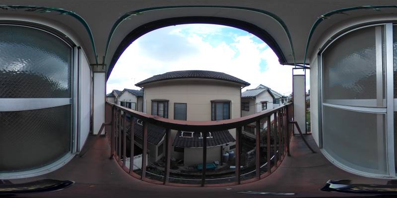 パノラマ画像バルコニー