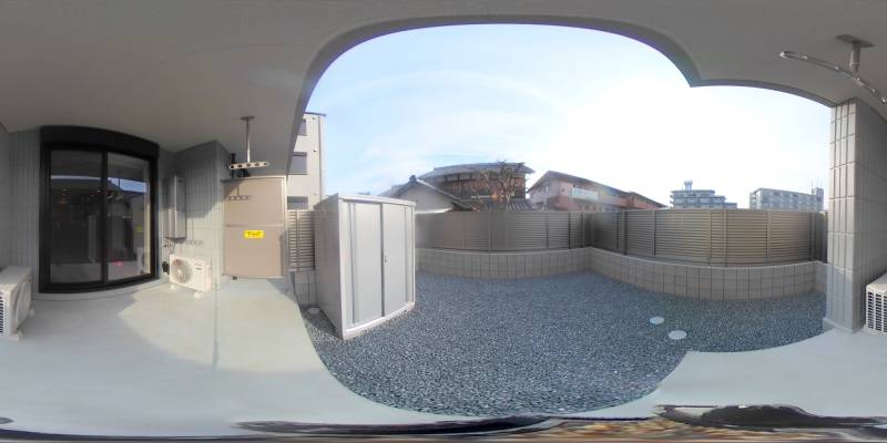 パノラマ画像バルコニー