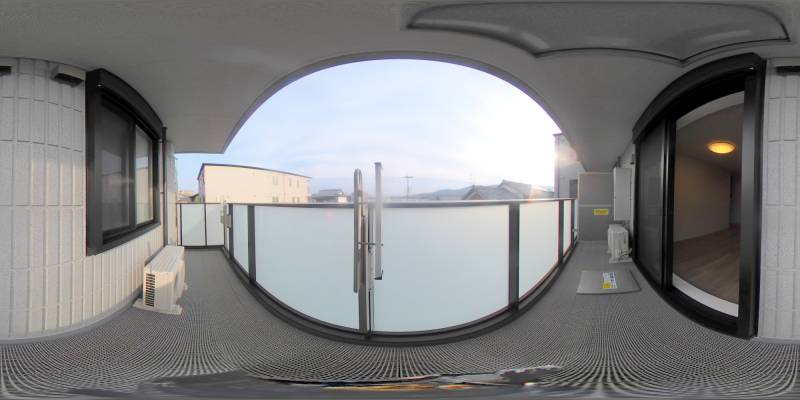 パノラマ画像バルコニー