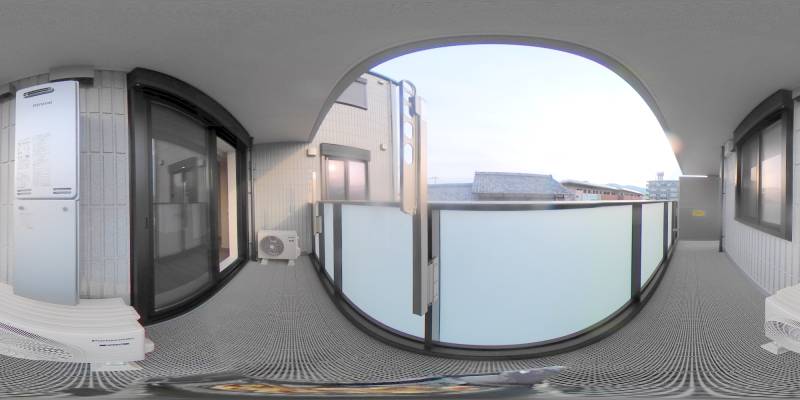 パノラマ画像バルコニー