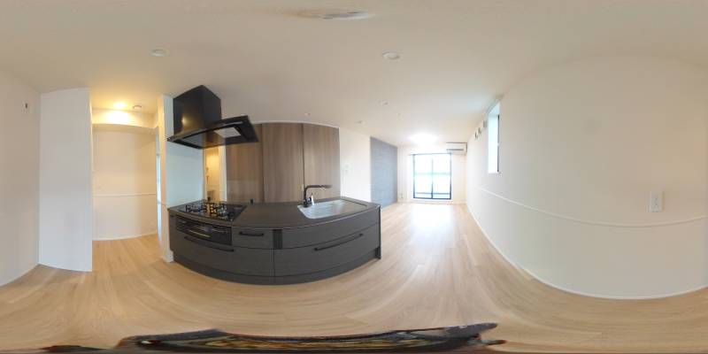 パノラマ画像キッチン