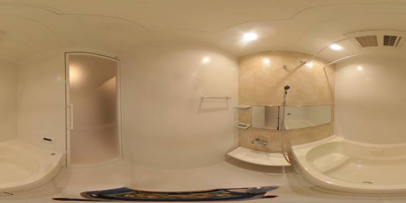 パノラマ画像バスルーム