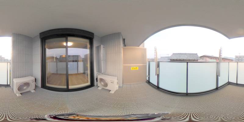 パノラマ画像バルコニー