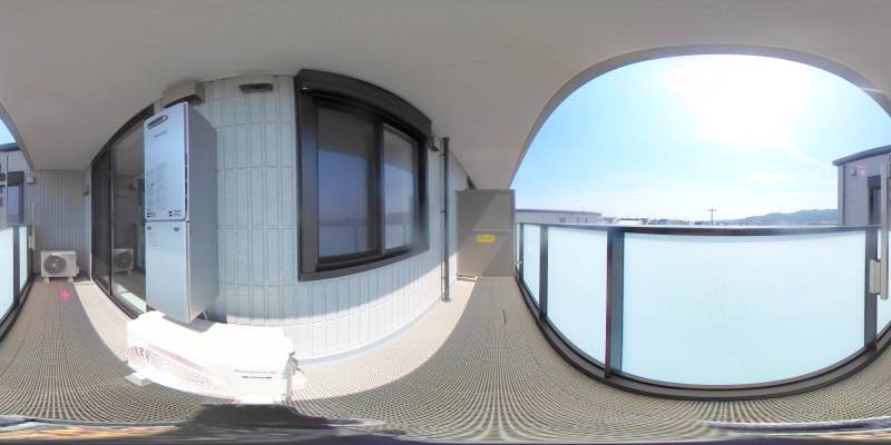 パノラマ画像バルコニー